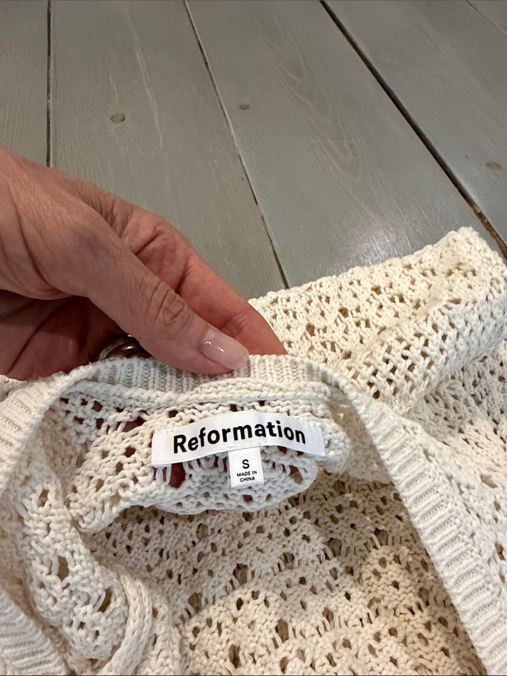 Reformation Castello Open Knit Dress - Picture 6 of 8